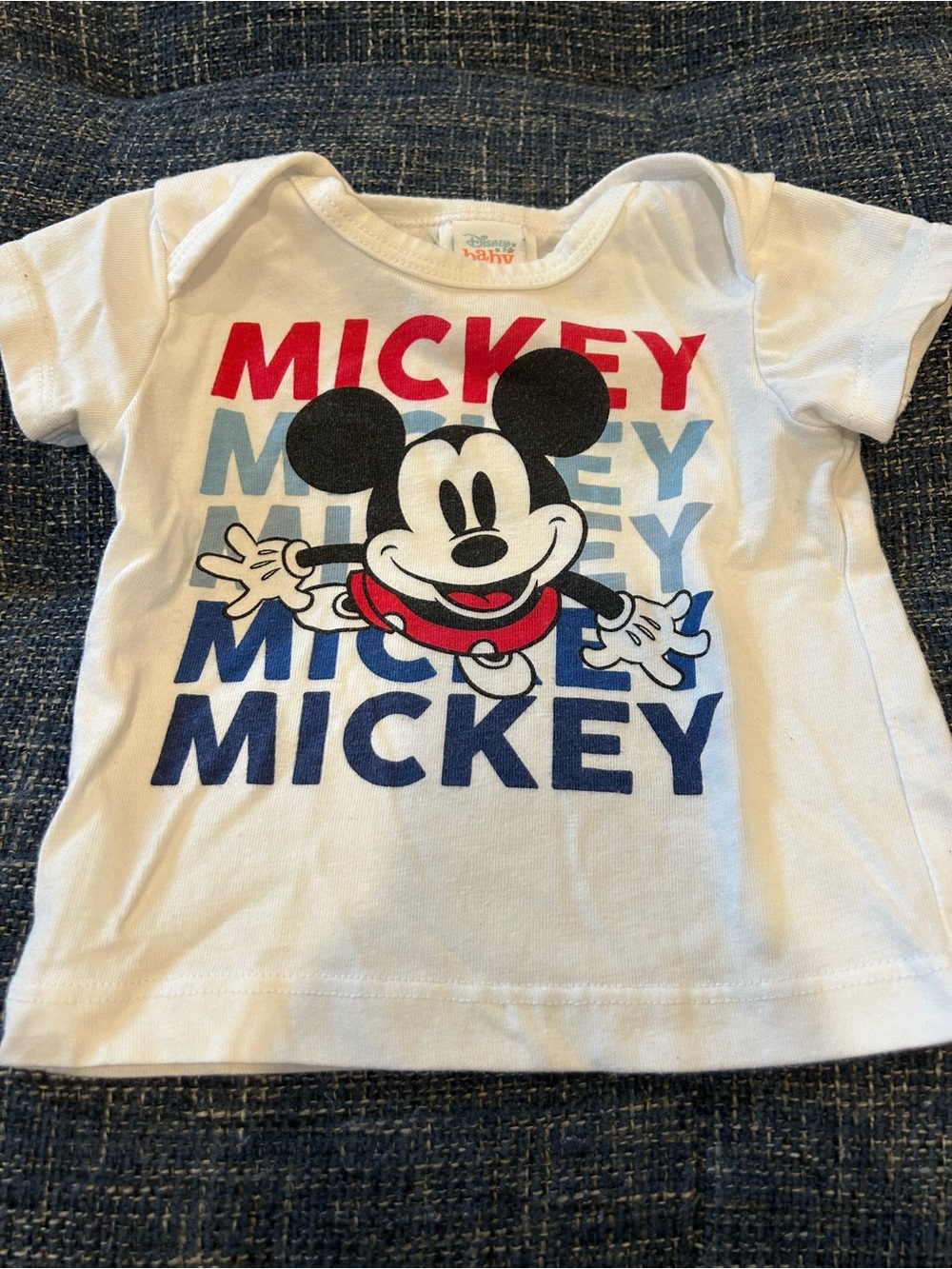 ☀️ 3/$15 Disney Baby Mickey Short Sleeve Tee White